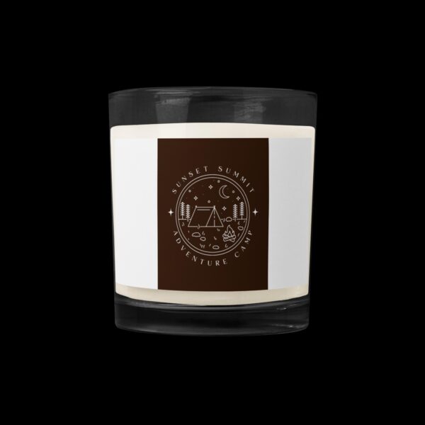 Glass jar soy wax candle