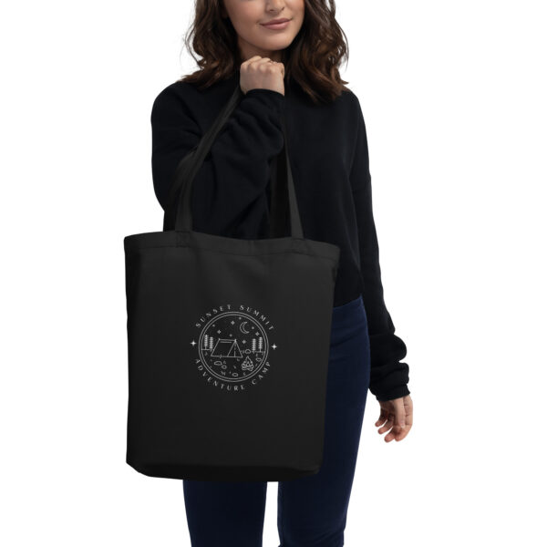 Eco Tote Bag Black bag white print